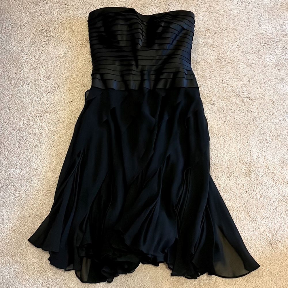 Women’s Tadashi Black 100% Silk Dress Size 6P
